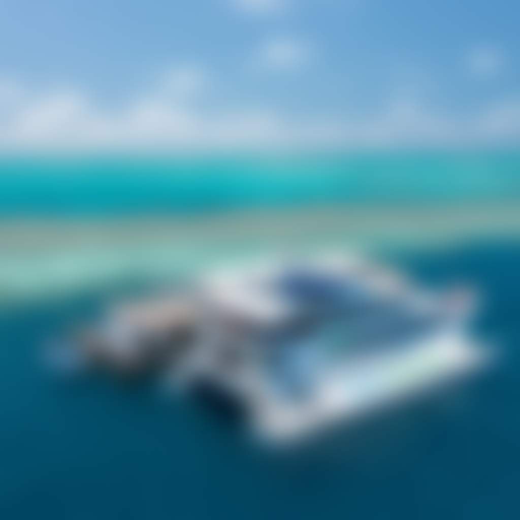 NECI Cruise Whitsundays Vessel Reef Aerial